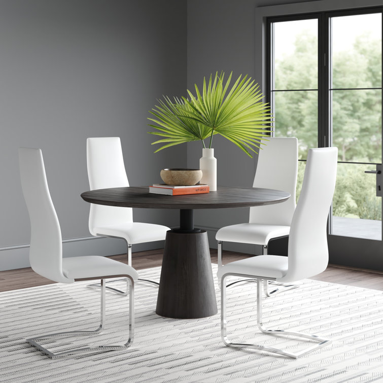 High back discount metal dining chairs